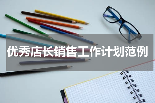 优秀店长销售工作计划范例