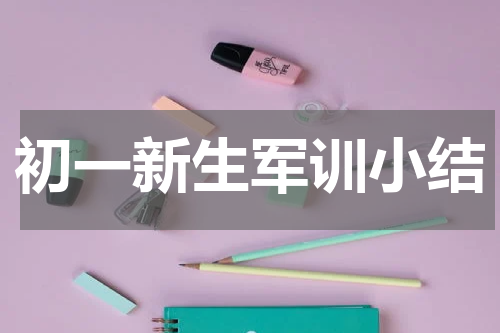 初一新生军训小结