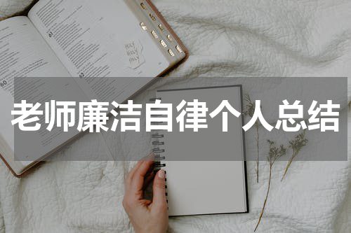 老师廉洁自律个人总结