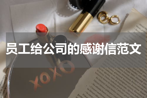 员工给公司的感谢信范文