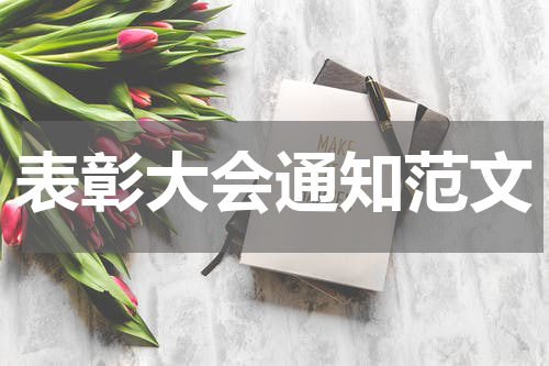 表彰大会通知范文