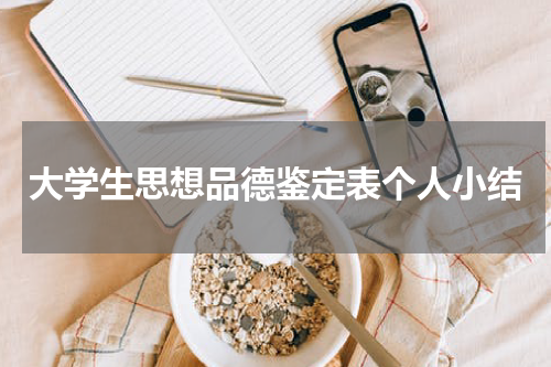 大学生思想品德鉴定表个人小结