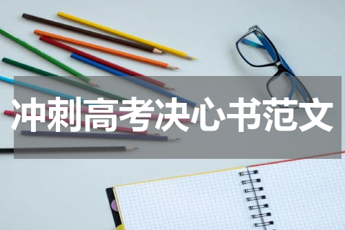 冲刺高考决心书范文