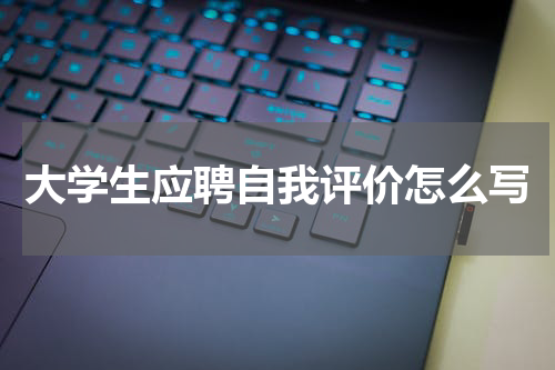 大学生应聘自我评价怎么写