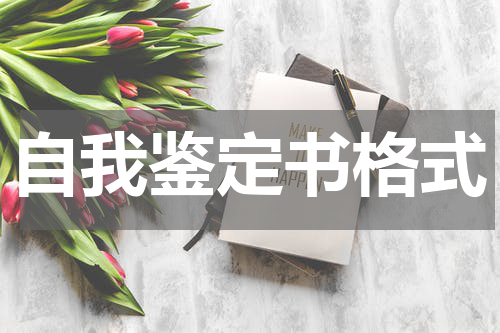 自我鉴定书格式