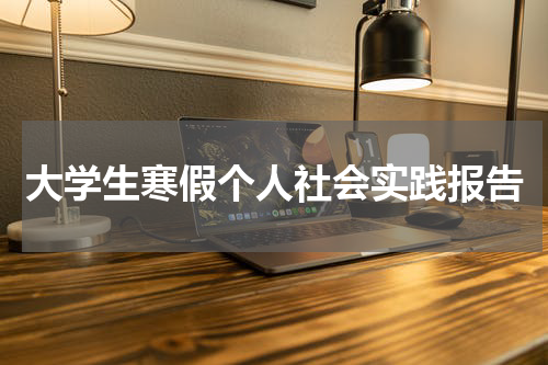 大学生寒假个人社会实践报告