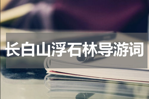长白山浮石林导游词