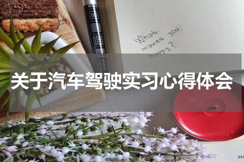 关于汽车驾驶实习心得体会