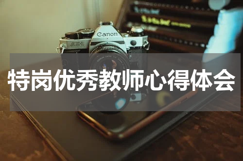 特岗优秀教师心得体会