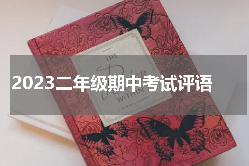 2023二年级期中考试评语