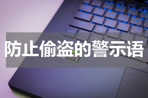 防止偷盗的警示语