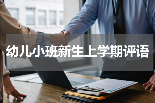幼儿小班新生上学期评语