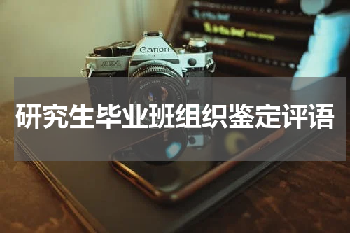 研究生毕业班组织鉴定评语
