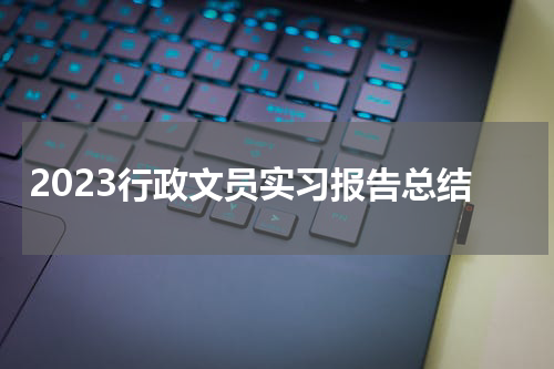2023行政文员实习报告总结