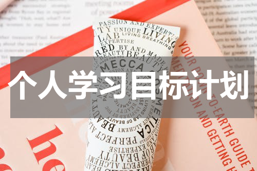 个人学习目标计划