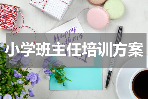 小学班主任培训方案