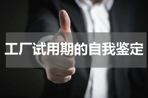 工厂试用期的自我鉴定