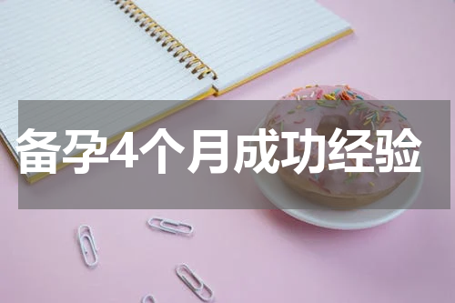 备孕4个月成功经验