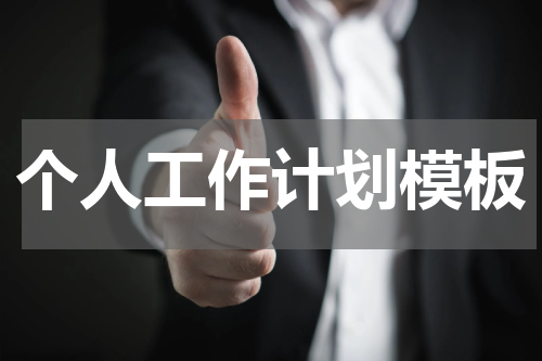 个人工作计划模板