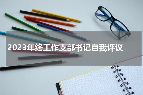 2023年终工作支部书记自我评议