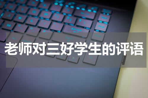 老师对三好学生的评语