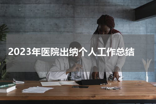 2023年医院出纳个人工作总结