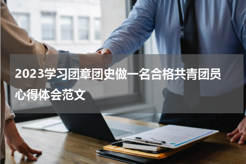2023学习团章团史做一名合格共青团员心得体会范文