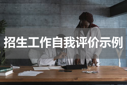 招生工作自我评价示例