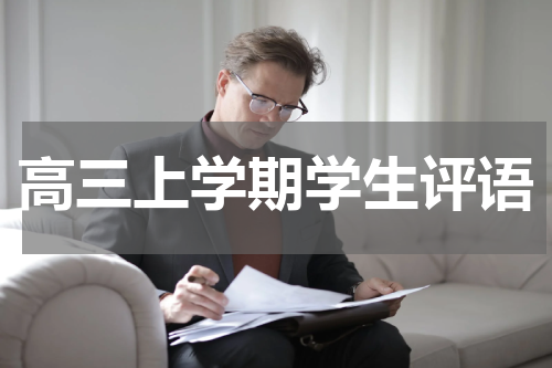 高三上学期学生评语