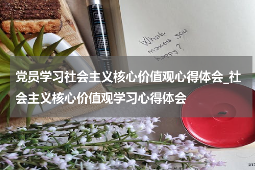 党员学习社会主义核心价值观心得体会_社会主义核心价值观学习心得体会