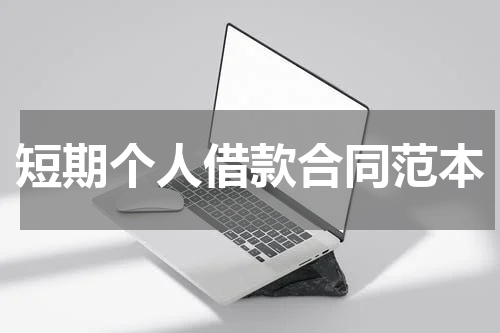 短期个人借款合同范本
