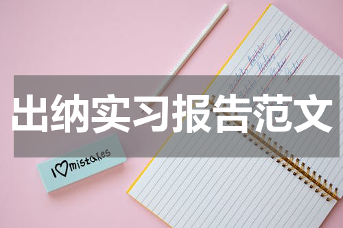 出纳实习报告范文