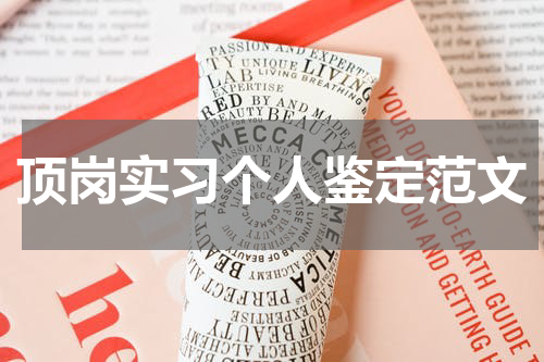 顶岗实习个人鉴定范文