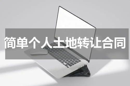 简单个人土地转让合同