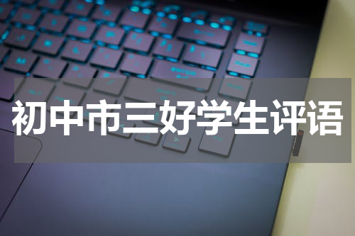 初中市三好学生评语