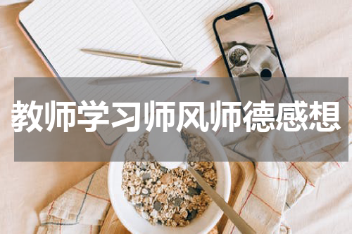 教师学习师风师德感想
