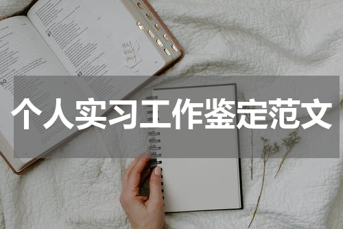 个人实习工作鉴定范文