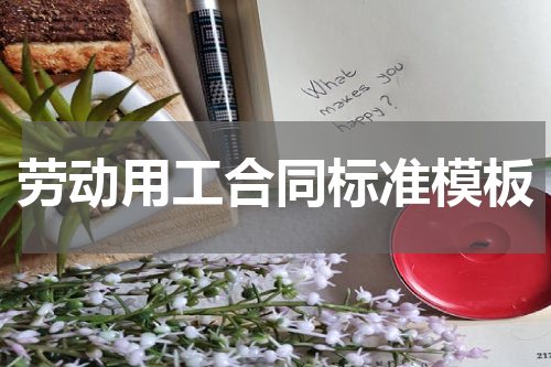 劳动用工合同标准模板