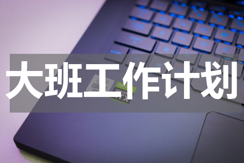 大班工作计划