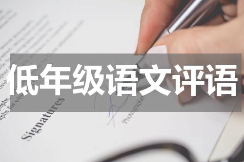 低年级语文评语