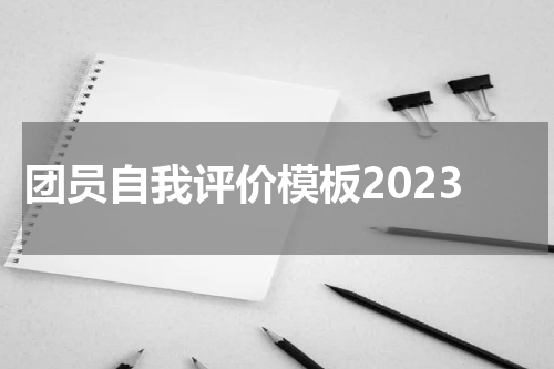 团员自我评价模板2023