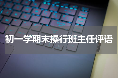 初一学期末操行班主任评语