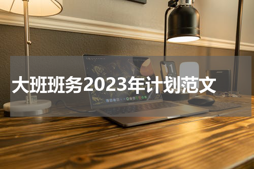 大班班务2023年计划范文