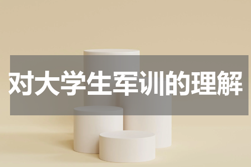 对大学生军训的理解