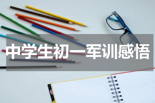 中学生初一军训感悟