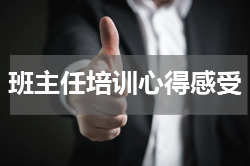 班主任培训心得感受