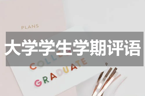 大学学生学期评语