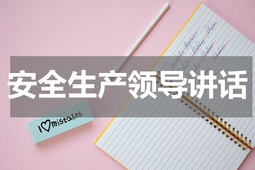 安全生产领导讲话