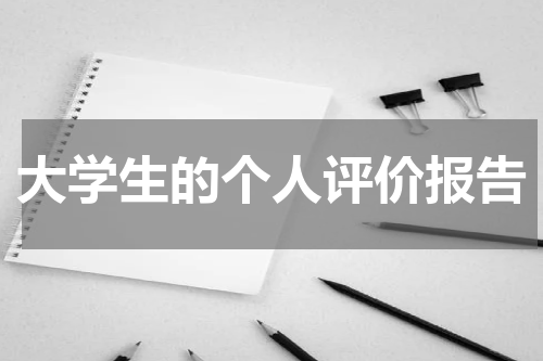 大学生的个人评价报告