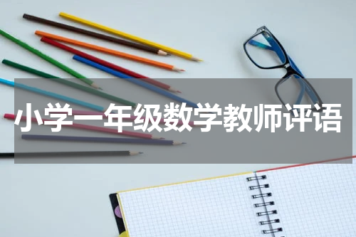 小学一年级数学教师评语